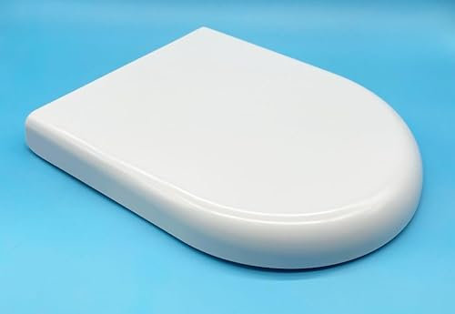 Tapa de Inodoro Compatible con Modelos de Roca: Nexo y Teras | Bisagras de Acero Inoxidable | Caida Amortiguada | Desmontable para Limpieza | Alta Resistencia