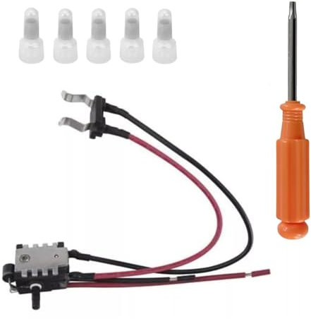 CCQDGMD Parti di riparazione Degli strumenti Ersetzt Teile für den Schalter des kabellosen Laubbläsers von Ryobi mit 1 Schraubendreher.