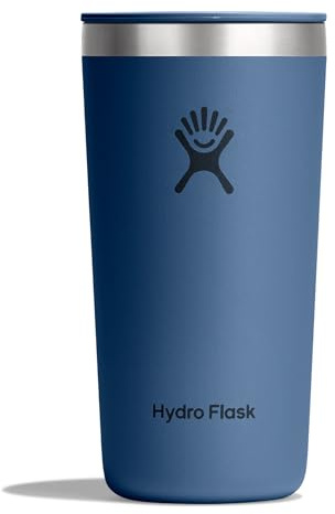 Hydro Flask – All Around Tumbler Press-In Lid 355 ml (12 oz) | Isolierter Edelstahl – Spritzgeschützt, passend für Getränkehalter – Kalt 24 Std., heiß 12 Std. – Harbor Blue