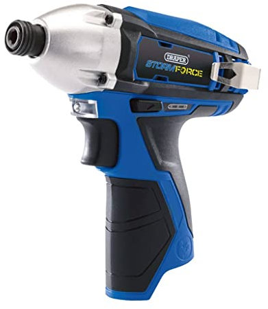 Draper 17132 Storm Force 10.8V Cordless Impact Driver-Bare, 10.8 V, Multicoloured