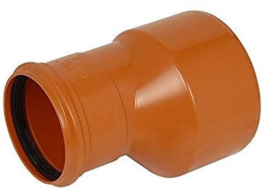 160mm 6 Spigot to 110mm 4 Single Socket Level Invert Reducer Adapter Underground Drainage Soil Pipe Coupling