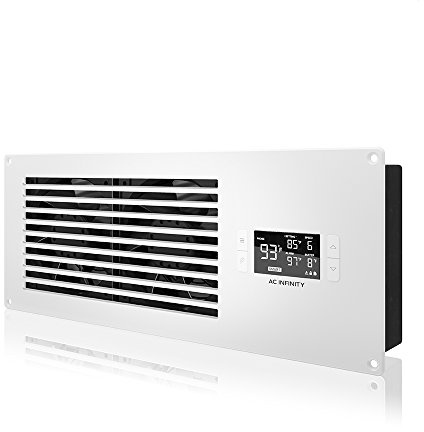 AC infinity Airframe T7-n Blanc, High-airflow ventilateur de refroidissement Système 40,6 cm, d'admission d'air, pour équipement audiovisuel salles, placards et boîtiers