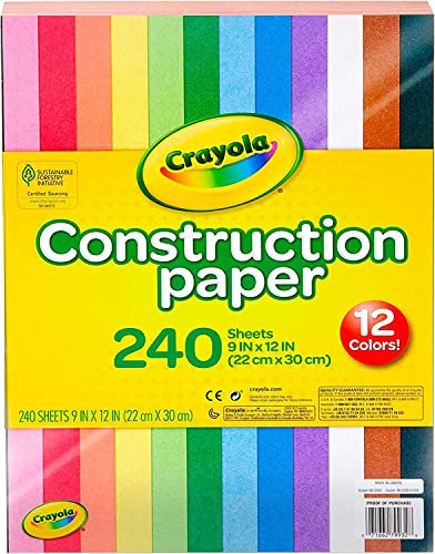 by Crayola Construction Paper Multicolor-Colored.