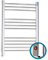 Sèche-serviettes électrique 250W | FARHO Eco Small | Chrome | Mesure 700 x 500 mm | Basse Consommation | Garantie 10 ans