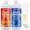 JANCHUN Crystal Clear Epoxy Resin Kit 16OZ Bubble-Free, Anti-Yellowing, Self Leveling Easy Mix 1:1 Coating and Casting Resin for Table Top, Molds, Tumbler Crafts, Painting, Jewelry, DIY Gifts