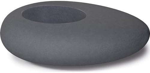 Degardo Storus I, Design-Pflanzgefäß, Gartendeko-Pflanzstein (Granit dunkel)