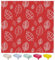 Wachstuch Tischdecke Abwaschbar Eckig 140 x 200 cm Blätter Rot