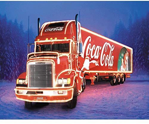 Diamond Painting Truck Diamond Painting Diamond Stickerei Diamond Painting Weihnachten 3D DIY Red Truck 30 x 40 cm A
