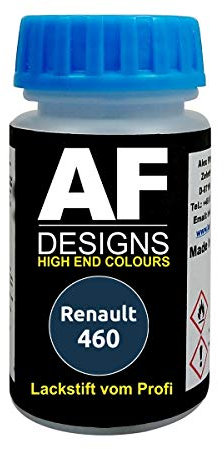 Lápiz Retoque Compatible con Renault 460 Bleu Roy de Secado Rápido Pintura del Coche 50ml