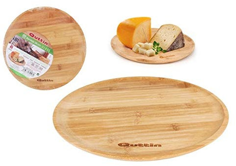 Bandeja Redonda Bambu 24Cm marca QUTTIN