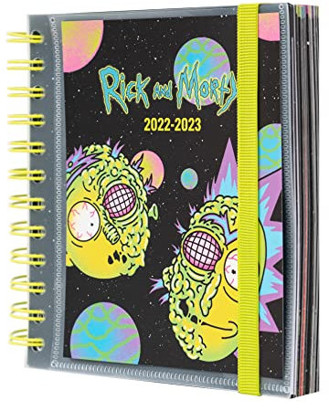 Grupo Erik Schulplaner 2022 2023, Rick & Morty Schulkalender 2022 2023, Terminkalender 14x16 cm, ein Tagesplaner für ein erfolgreiches Schuljahr, AEEDPM2216