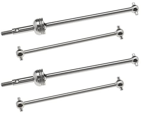 Create idea Lot de 4 Arbres d'entraînement de Voiture télécommandés compatibles avec WLtoys 144001 144002 124018 124019 124017 124016 144010 Échelle 1/14 Jouet électrique à Quatre Roues motrices