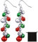 Weihnachten Glocken Ohrringe Süß Weihnachten Ohrringe Schmuck für Damen Weihnachten Baumeln Ohrringe für Frauen Mädchen Weihnachten Party Kostüm Geburtstag Geschenk Zubehör