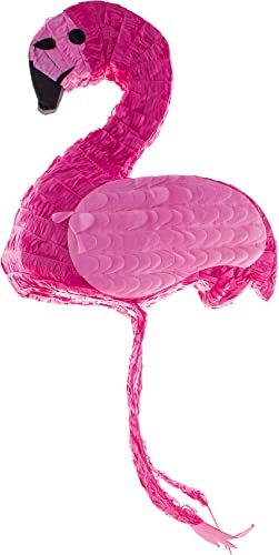 Piñata – Geburtstagsdekoration | Tolles Geschenk für Kindergeburtstag, Hochzeit & Mottoparty | Motiv zur Auswahl (Flamingo)
