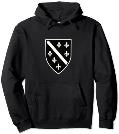 Bosnien Flagge & Bosnien Lilie - Stolzer Bosnier Bosnien Pullover Hoodie