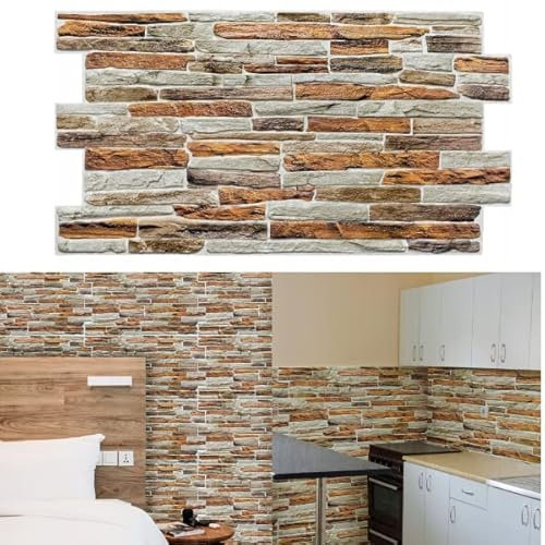 Deccart - 3D Wandpaneele Deckenplatten Deckenverkleidung Paneele PVC Wandverkleidung Wall Deko Panel Wand Panels Wandplatten Küche, Schlafzimmer, Wohnzimmer, Küchenrückwand | Gibraltar | 4 Stück