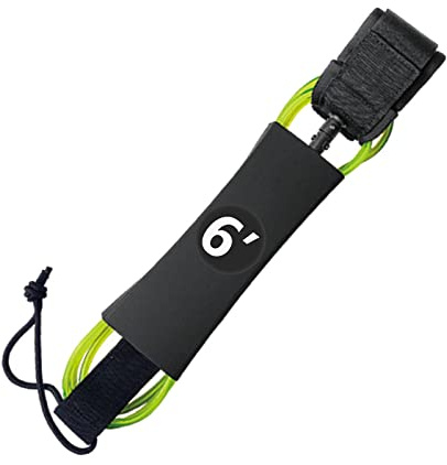 Harilla Correa de Tabla de Surf Resistente para Deportes acuáticos, Verde, 6 PIES