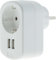 Zenitech, Prise Schuko 16A + 2 USB A 3,4A - Prise Murale Blanc - Chargeur USB Intégré - Idéale pour Smartphones et Tablettes - Solution Pratique et Fonctionnelle