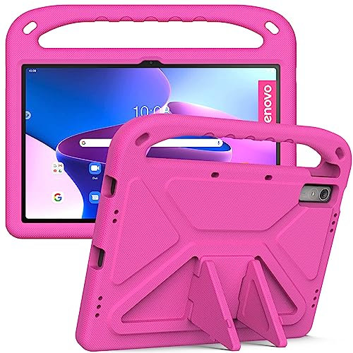 XunyLyee Kinder Hülle für Lenovo Tab P11 2nd Gen (11.5 Zoll) TB-350FU/TB-350XU, Eva Stoßfeste Griff Kinder Schutzhülle - Rosa