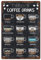 SUPERDANT Menú de Café Carteles de Chapa de Metal Tipos Vintage de Cartel de Café Arte Decoración de Pared Rústica Carteles de Café para Barra de Café Placa Bebidas Cartel de Metal 30x20CM