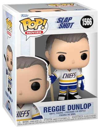 Funko POP! Movies: Slap Shot - Reggie 'Reg' Dunlop Dunlop - Vinyl-Sammelfigur - Geschenkidee - Offizielle Handelswaren - Spielzeug Für Kinder und Erwachsene - Movies Fans - Modellfigur Für Sammler