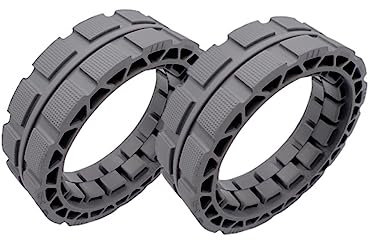 Pneu de Roue, Compatible for ECOVACS DEEBOT OZMO X1 Omni / T10 Turbo / T10 Plus / T20 Robot aspirateur Accessoire pièces de Rechange (Color : T20 Tires 1Pair)