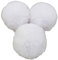 Yurosiay 10 Stück 8cm Kunstfell Pompons Groß Künstliches Kaninchenfell Bommeln Mit Elastischer Schlaufe Flauschig Kunstpelz Pompons Fellbommel Plüsch Bommel für Mützen DIY Handwerk Weiße