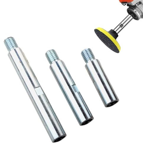 3pcs M14 Stainless Steel Angle Grinder Extension Connecting Rod Extension Link Bar for Polishing Machines Cars Polishing Pads 75mm/100mm/140mm