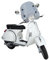 FABBRI parabrezza moto grigio SUMMER compatibile con PIAGGIO VESPA PX 125 1989-2018