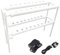 czyuRachel 36 Plant Sites Hydroponic System Grow Kit Garten 2 Layer Vegetable Hydrokultur PVC Hydroponische Systeme S-Typ Wasserfluss Mit Tauchpumpe Für Haus Balkon Garten, Weiß (36 Plant)