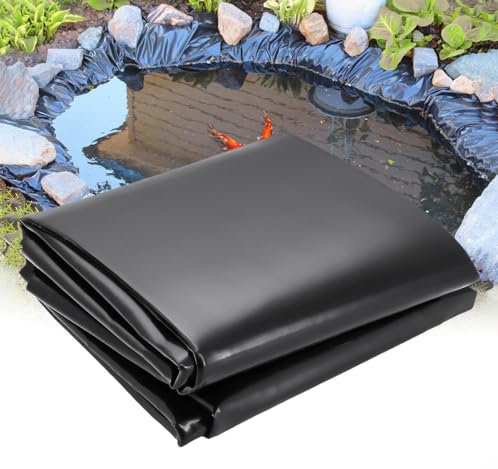 Ywanwj 13x13mPreformado Revestimiento De Estanque, antialgas Estanque con Peces Revestimiento, Lona Agua Liner para Piscinas precortado, HDPE Lona para Estanque Duradero Jardín, Paisajismo