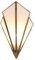 Marrakesch Wandlampe Wandleuchte für Innen 36cm groß Lampenschirm aus Metall & klares Glas | Lampe Wohnzimmerlampe Varun als aesthetic Deko im Wohnzimmer | Wandbeleuchtung für den Treppenhaus