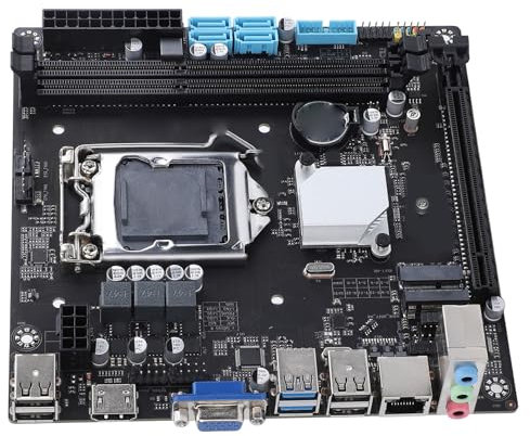 Sxhlseller B85M I LGA 1150 Motherboard, Dual DDR3 16 GB Mining Motherboard für Xeon E3 V3 Prozessor, SATA3.0 USB3.0 PCIE 3.0 X16 Computer Mainboard für Desktops