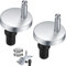 JJiaoLinin 2 Pièces Fixation Abattant WC, Charnières en Acier Inoxydable 304 avec Vis pour Fixation Abattant de WC, Pour Baignoires et Salles de Bain