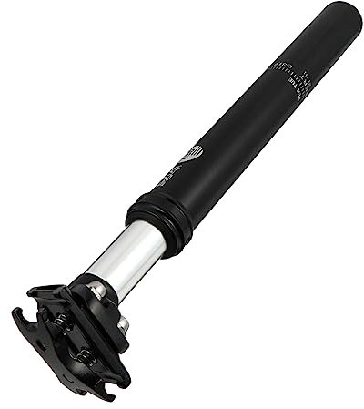 BCOATH Sattelstütze mit 2 Schrauben Schwarz 31,6mm aus Aluminiumlegierung Komfortables Fahren für Rennrad und Fixie