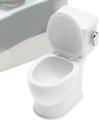 Haus-WC, Miniatur-Toilettenmöbel, Spielzeug, Möbel für Zuhause, lustige Toilette, Toilettenschüssel mit Wasserspül-Sound, Kuchendekoration, Zubehör