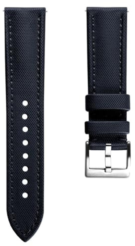 WatchGecko Atlas Sailcloth Strap, Blue, 20mm