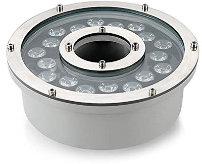 Unterwasser-Landschaftsstrahler für Gartenbrunnen Pool IP68 tauchfähiger Ringbrunnen Licht gelb 18 W (12 V)