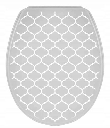 DomoDomo WC-Sitz (Toilettensitz, Klobrille) – Weiß, universell, Modell Irys