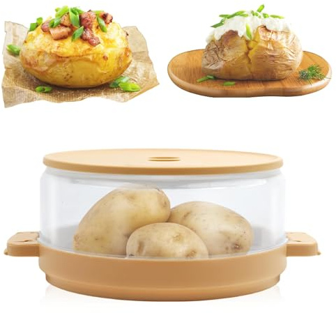 Microwave Baked Potato Cooker As Seen On Tv Cooks In Minutes Tender & Fluffy,baking Potato Cooker For Microwave Oven,Twice Baked Potatoes Steamer,Microwave Baked Potato Bag Upgrade BPA-free