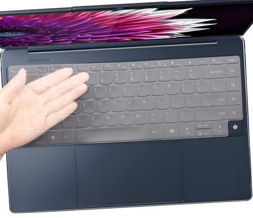 Ultradünne Tastaturabdeckung, kompatibel mit Lenovo Yoga Slim 9i Gen 10 14 Zoll Copilot + Laptop, Lenovo Yoga 9i 2-in-1 Gen 10 Aura Edition 14 Zoll Laptop, 2024 Lenovo Yoga 9 2-in-1 14IMH9 14 Zoll TPU