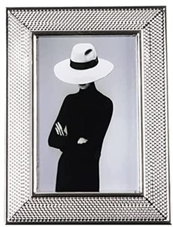 GOOPEEG Bilderrahmen, Metall Bilderrahmen Moderne Hochzeit Bilderrahmen Tisch Wohnzimmer Desktop Tischdekoration für Familie(6 inch)