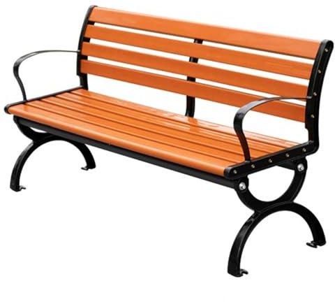 Baodiale Platzsparende Eckbank für den Außenbereich, L-förmige Gartenbank aus Aluminiumguss für kleine Terrassen, Balkone oder Gärten, leicht und einfach zu montieren