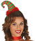 GUIRMA | Elf Bommelmütze Haarreif (Einheitsgröße) - Weihnachtsaccessoire für Elfenkostüme und Märchenpartys - Ideal für Unisex Erwachsene zu Weihnachten und Neujahr - Grün und Rot