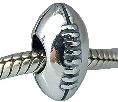 925 Sterling Silber Fußball Sport Charm Geburtstag Charm für Pandora Charm Armband (Fußball)