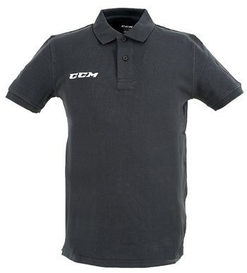CCM Herren T-Shirt Team Pique SR, Weiss, L