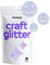 Hemway Craft Glitter - 1/4 0.25 6mm - Smiley Face Cosmetic Glitter Shapes For Decoration, Art, Nails, Crafts - Mother Of Pearl - 50g