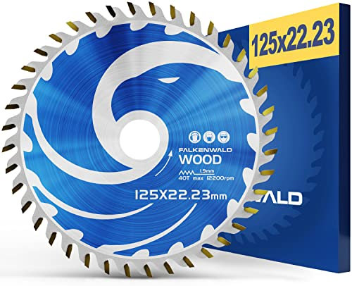 Falkenwald lama per sega Flex, per legno, 125 mm, per smerigliatrice angolare, per sega circolare