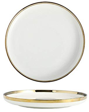 Nordic White Plate Home Dinner Platten Keramik Kreative Teller Steak Platte,1 pcs,M