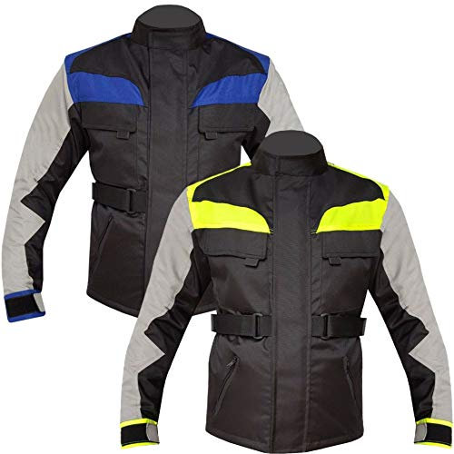 Chaqueta de moto para niños Warrior Gears, chaqueta de moto textil de alta visibilidad para niños, chaquetas de motociclista con protección CE, chaqueta impermeable con equipo de protección para niños